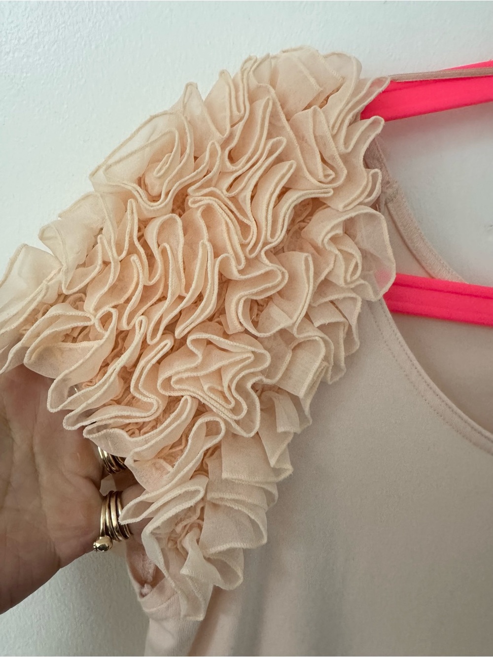 H&M Garden Collection circa 2010 peach dress organic cotton size M - Picture 6 of 8